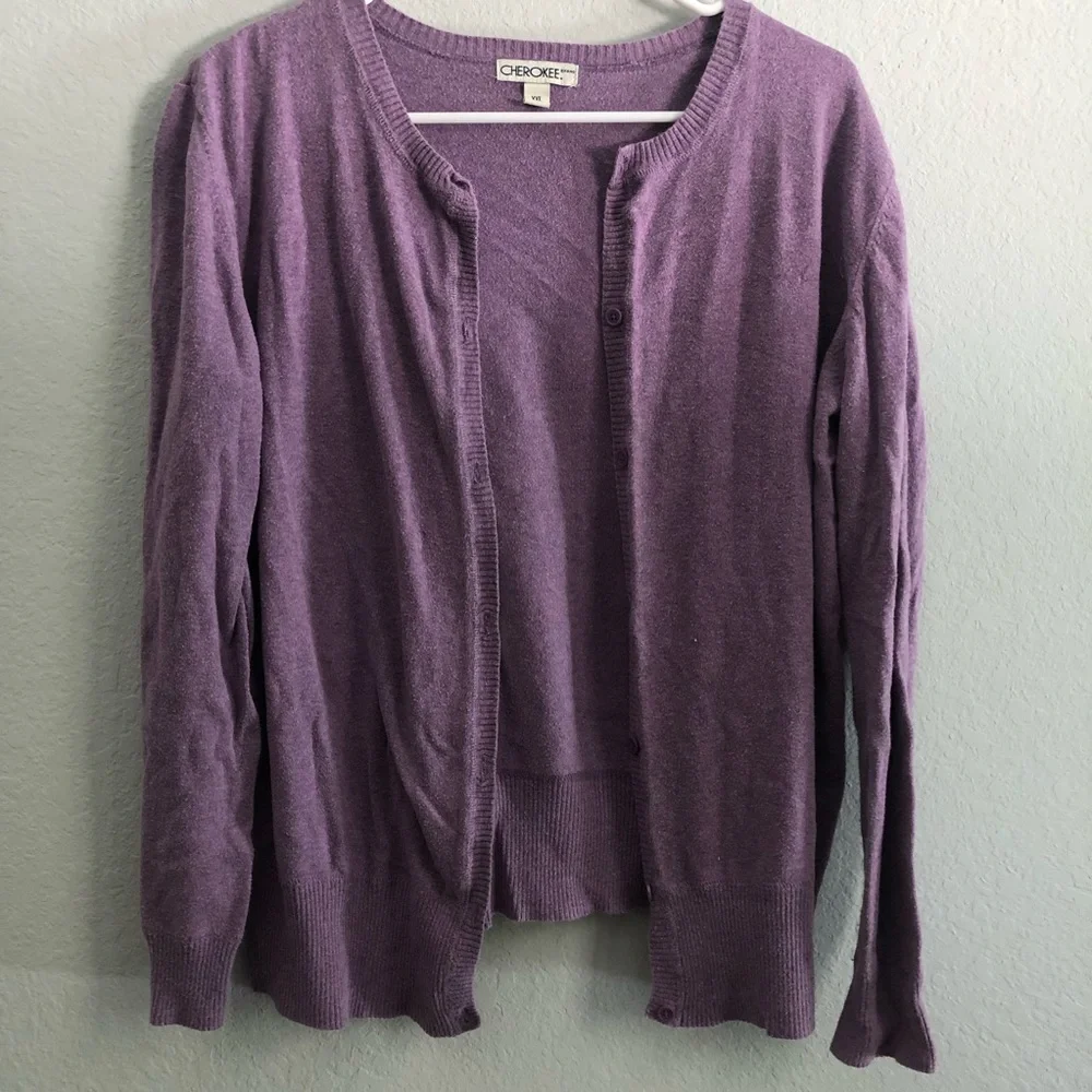 True two piece Lavender Cardigan Sweater - Picture 5 of 8